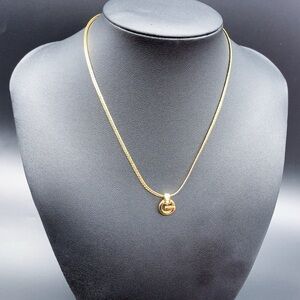 Givenchy Gold-plated Necklace with G Pendant